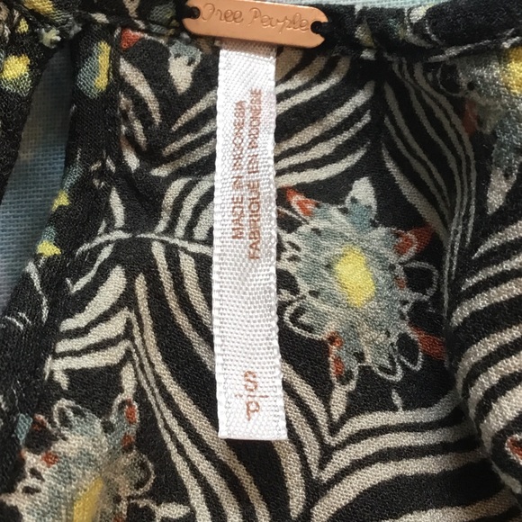 Free People Rolling Peplum Hill Tunic Top Small - Picture 5 of 6